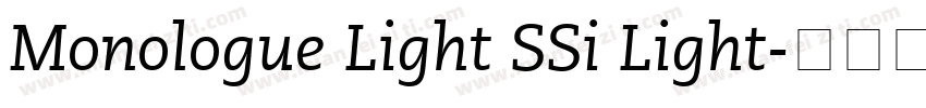 Monologue Light SSi Light字体转换